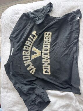 '47 Black Tee with Gold letters Jersey style Vanderbilt Tee!